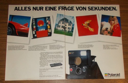 Rare advertising polaroid 680 - advertising,