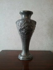  VASE ETAIN  ART NOUVEAU