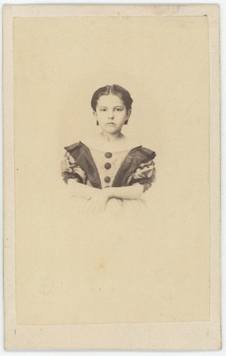 Cdv circa 1865 petite - circa, fille