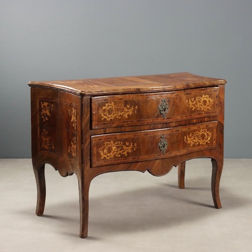 Commode baroque ancienne noyer - commode,