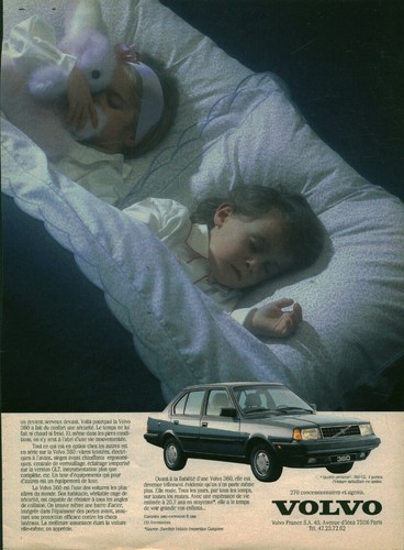 Publicité ancienne voiture
