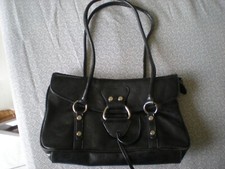 SAC A MAIN  STYLE BESACE COULEUR NOIR