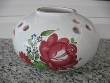 PIQUE FLEURS POTERIE DE LA CHAPELLE DES POTS Décor FLEURS 9,5  cm haut