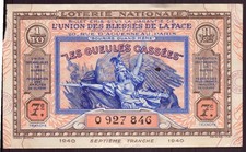 Billet de loterie, 1940 " Les