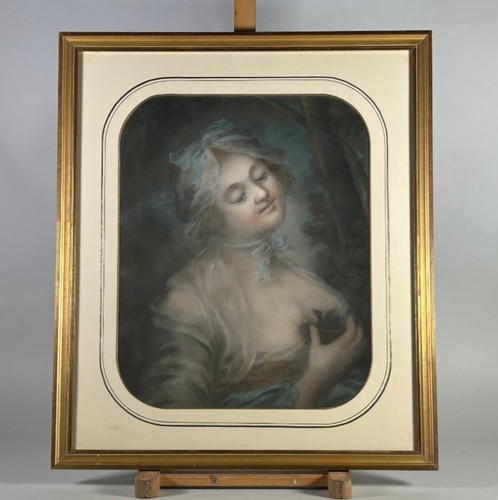 Tableau portrait femme nid - portrait,