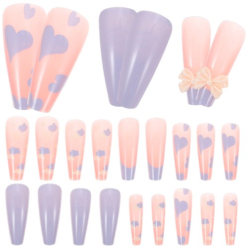 Pcs faux ongles - pcs, court