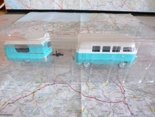 Volkswagen Combi + Caravane  IXO Camping-Car 1/43 en Blister