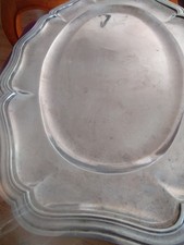 grand  plat métal argenté