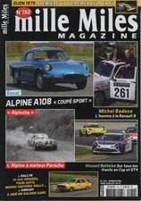 MILLE MILES 132 ALPINE A108 COUPE SPORT 1961 MICHEL BADOSA RENAULT RS01 ALPINCHE
