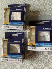 3 Spots encastrables 12V métal blanc