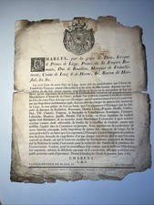1765 PLACARD XVIIIe LIEGE -