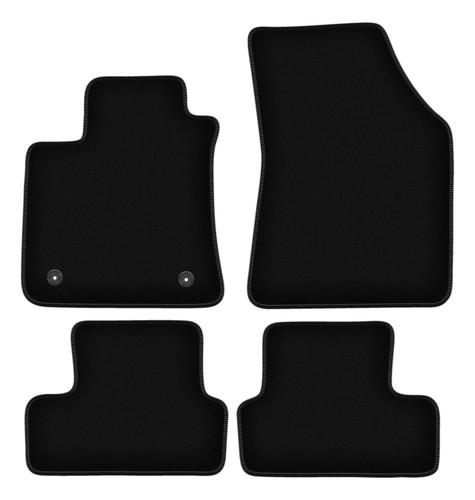 Tapis sol velours noir - de,