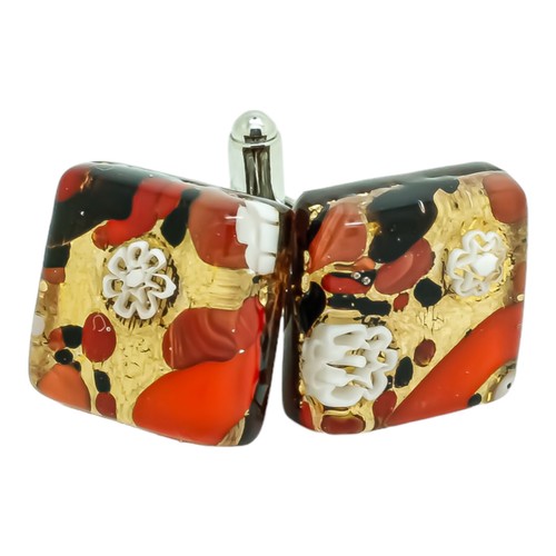 Boutons manchette verre - boutons, de