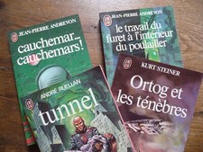 4 LIVRES J'AI LU SCIENCE FICTION FRANCAISE TUNNEL/ORTOG ET LES TENEBRES/ETC