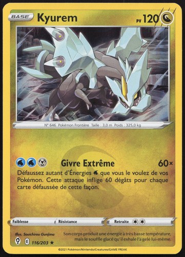 Carte pokémon kyurem 116 203 - pokémon, 116/203