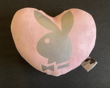 Coussin cœur Playboy rose