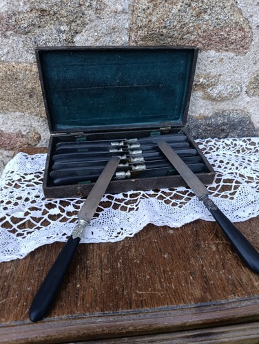 Coffret couteaux anciens - 12,
