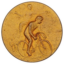 France - médaille - Cyclisme - Graveur Rasumny - non décernée - bronze doré
