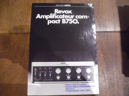 Catalogue revox amplificateur - catalogue,