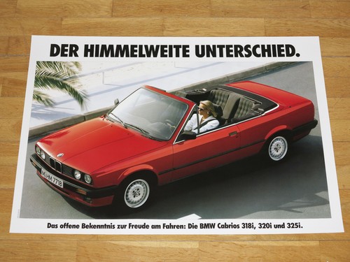 Bmw e30 cabriolet affiche - e30,