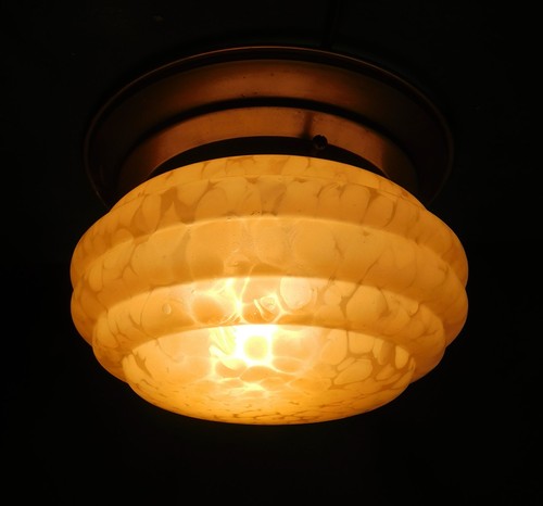 Ancien plafonnier lustre art - plafonnier,