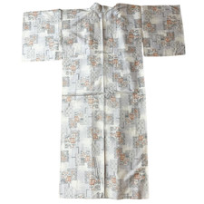 Kimono japonais vintage gris