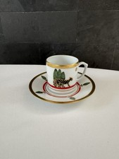 Lot Tasse À Café Sous-Tasse Cartier Maison De Louis Cartier Porcelaine Limoges