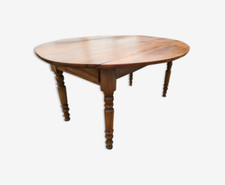 Table ovale en noyer 