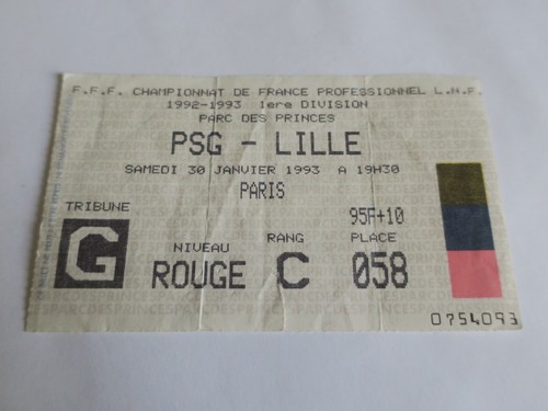 Ticket billet psg - ticket,  psg