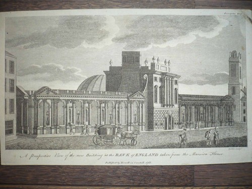 Gravure 19ème siècle - gravure, bank