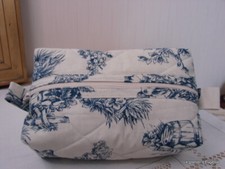 Trousse toile de Jouy bleu 