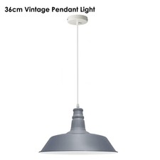 Retro Metal Pendentif Abat-jour plafond Light Shade simple coupe Industrial E27