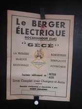 AFFICHE BARRIERE ELECTRIQUE