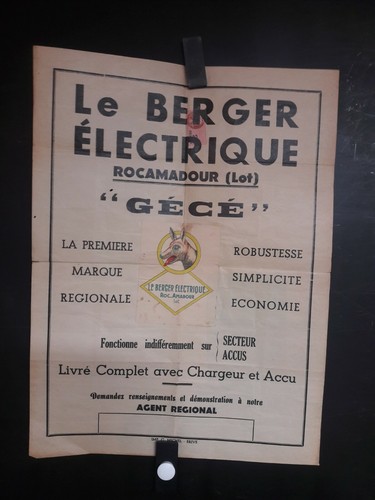 Affiche barriere electrique - barriere,
