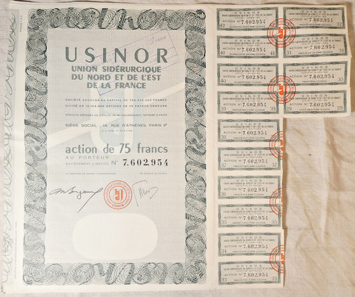 Ancienne action porteur - au,