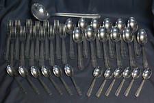 Ménagère Métal argenté style Art Déco (37 pièces)