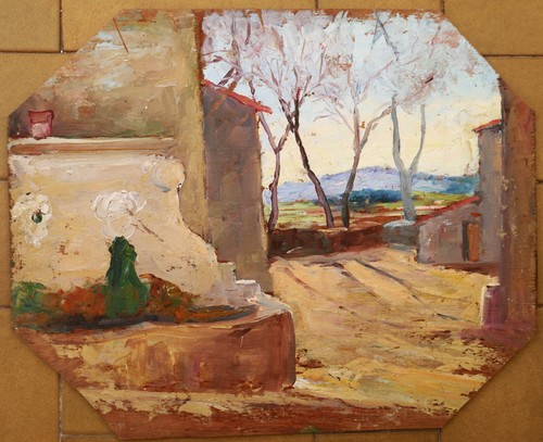Tableau ancien réversible - ancien,