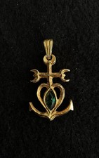 Croix Régionale De Camargue Provençale,Métal Basse Fusion Dorure à L’ Or Fin