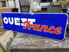 plaque émaillée ancienne Ouest France 