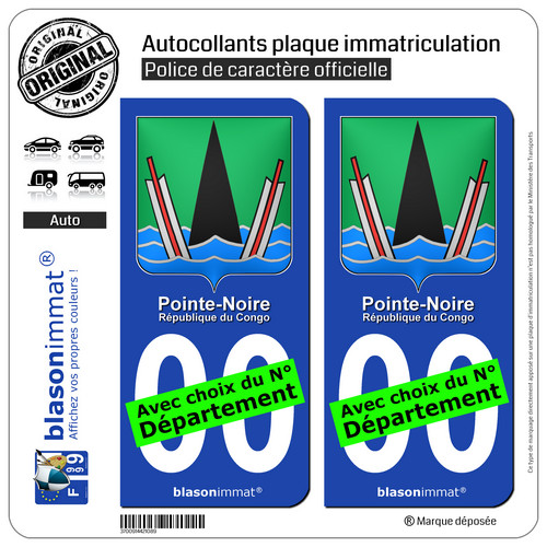 Autocollants plaque - 2,