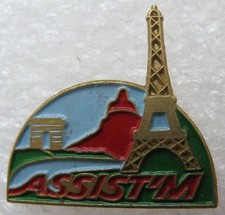 Pin's Assit'm Tour Eiffel Arc Triomphe #654