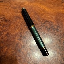 Stylo plume de luxe Pelikan 14K rayure verte Souverän Junk