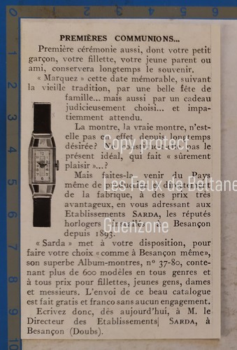 Montre sarda premiére - sarda,