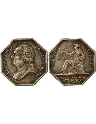 France louis xviii jeton - france,