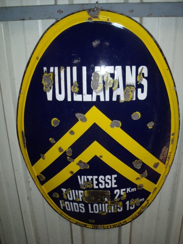 Plaque emaillee citroen - plaque,