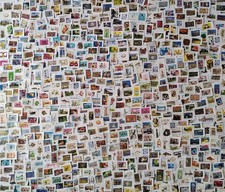 VRAC 1000 TIMBRES OBLITERES DIFFERENTS  GRANDS FORMATS DE FRANCE