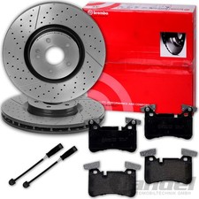 BREMBO Disques + Revêtements Arrière Convient pour Mercedes C63 AMG W204 Classe
