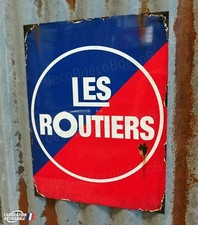 Plaque métal 40x30cm repro ancien panneau " Les routiers " chauffeur camion