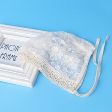  Bonnet Enfant Bowknot Tie Dentelle Coton Chapeau Respirant pour Bébé Infantile