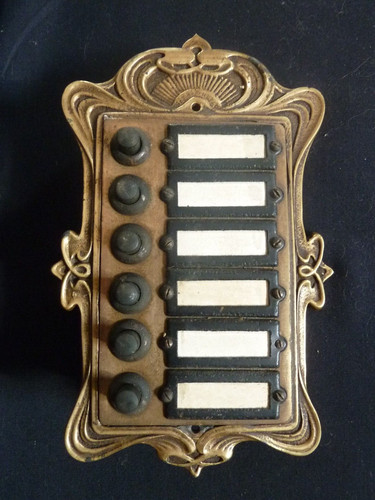 Rare sonnette art nouveau - art,